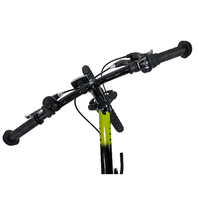 Bicicleta Copii Dhs Terrana 2023, model 2026 - 20 Inch, Negru-Verde