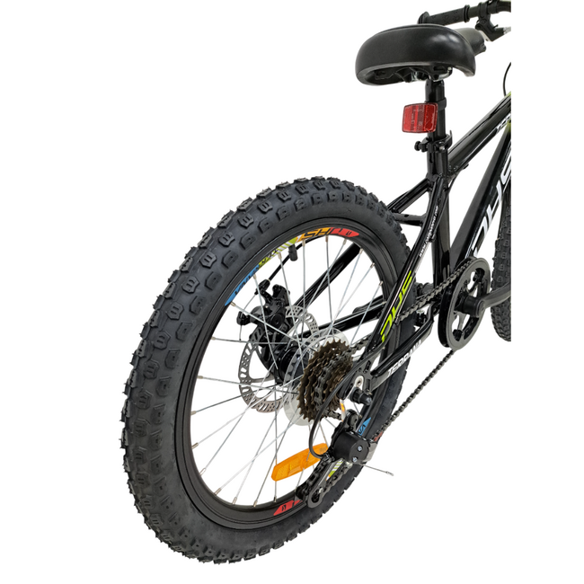 Bicicleta Copii Dhs Terrana 2023, model 2026 - 20 Inch, Negru-Verde