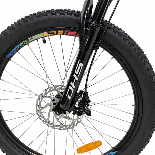 Bicicleta Copii Dhs Terrana 2423, model 2026 - 24 Inch, Rosu-Negru