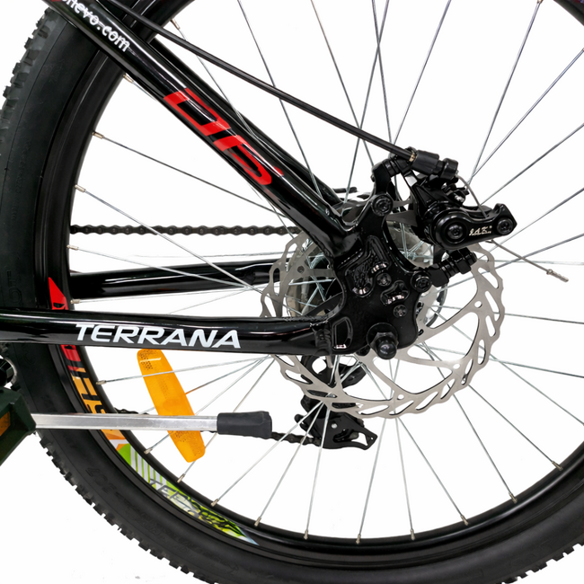 Bicicleta Copii Dhs Terrana 2423, model 2026 - 24 Inch, Rosu-Negru