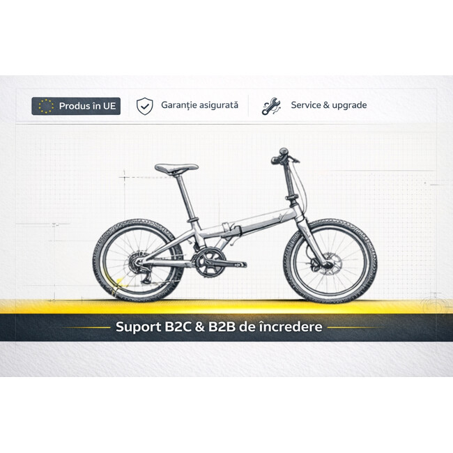 Bicicleta Pliabila Devron Practic 10 - 20 inch, Negru