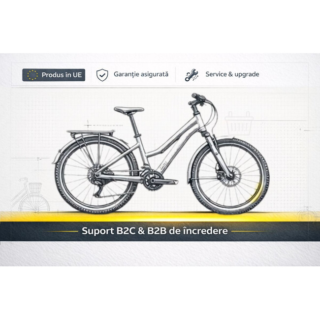 Bicicleta Trekking Kreidler 52856 - 28 inch, M, Gri
