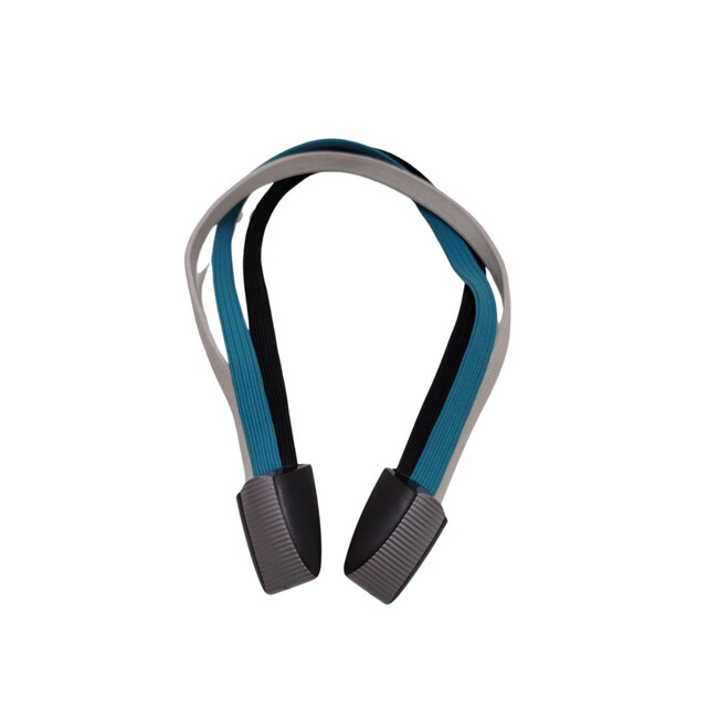 Curea elastica portbagaj bicicleta, Turcoaz-Alb-Negru