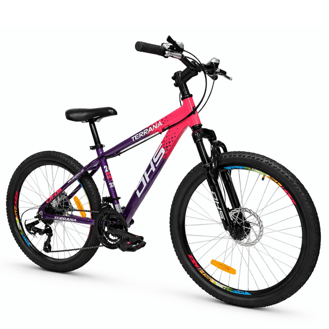 Bicicleta Copii Dhs Terrana 2423B, model 2026 - 24 Inch, Roz-Violet
