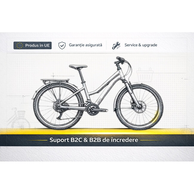 Bicicleta Trekking Prophete 52775 - 28 inch, L, Negru