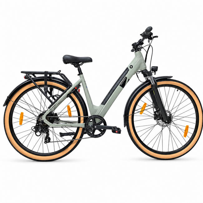 Bicicleta electrica Oras Devron 28200 - 28 inch, L, Gri Deschis