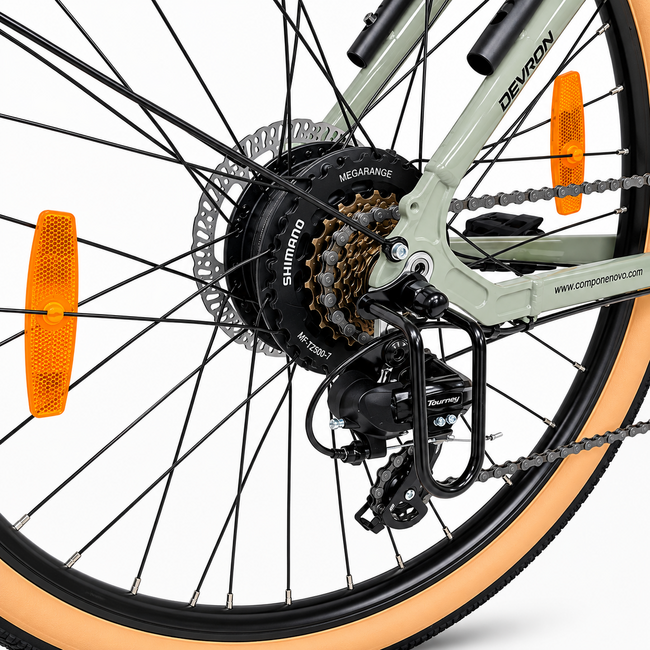 Bicicleta electrica Oras Devron 28200 - 28 inch, L, Gri Deschis
