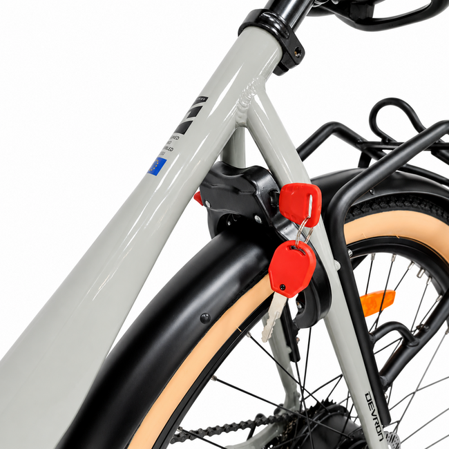 Bicicleta electrica Oras Devron 28200 - 28 inch, L, Gri Deschis