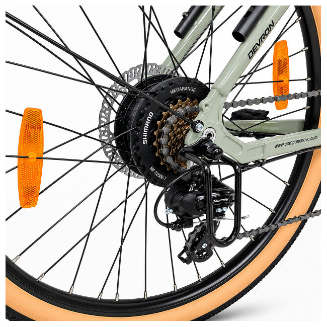 Bicicleta electrica Oras Devron 28200 - 28 inch, M, Gri Deschis