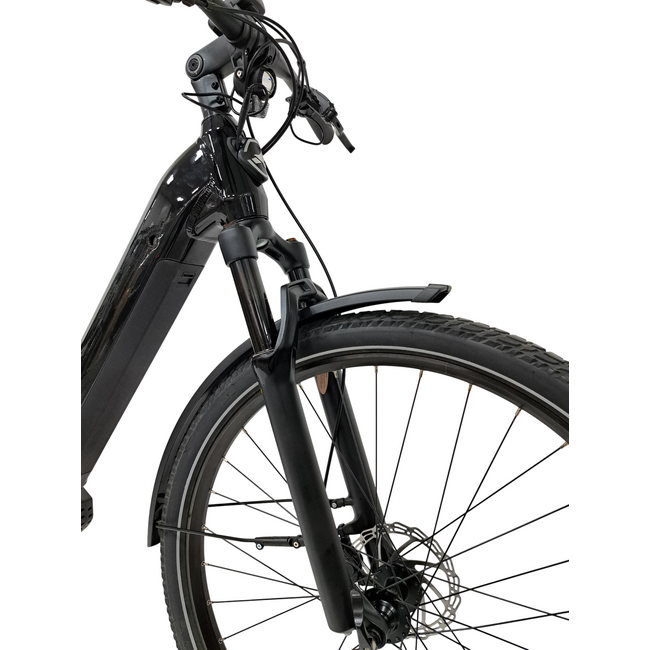 Bicicleta electrica Trekking Stella Tierra - 29 inch, 10V, L, Negru lucios