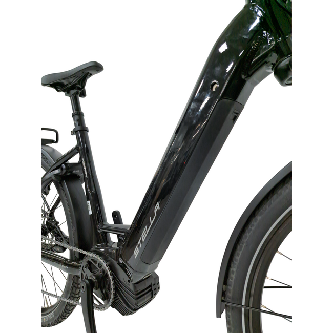 Bicicleta electrica Trekking Stella Tierra - 29 inch, 10V, L, Negru lucios