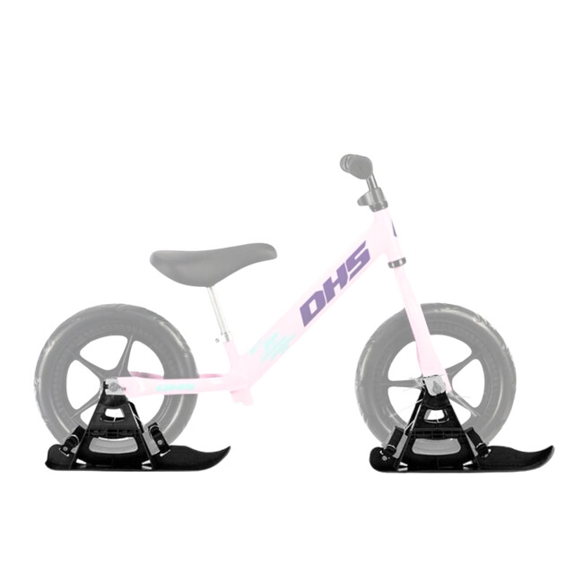 Bicicleta fara pedale DHS RIDE-ON Roz, kit ski inclus