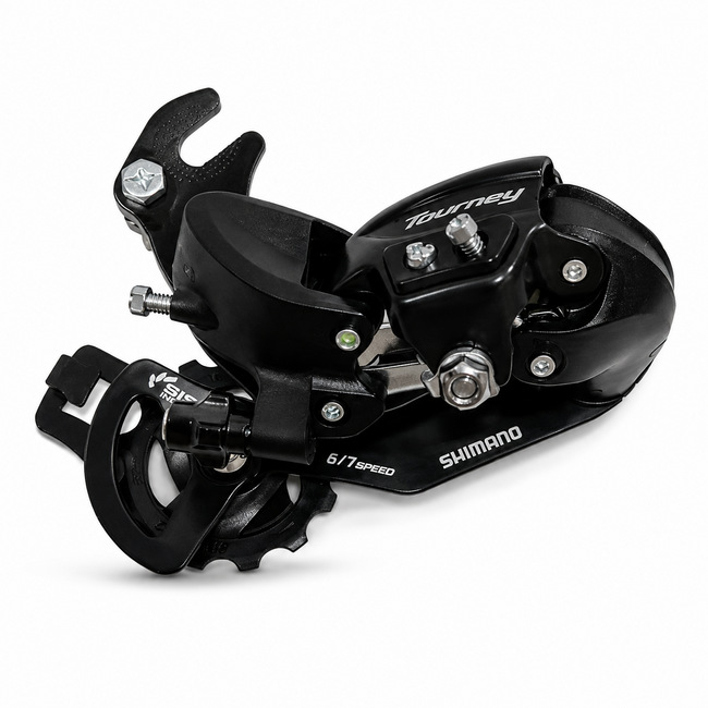 Schimbător spate 6/7 viteze Shimano Tourney  RD-TY300 prindere pe ax, negru