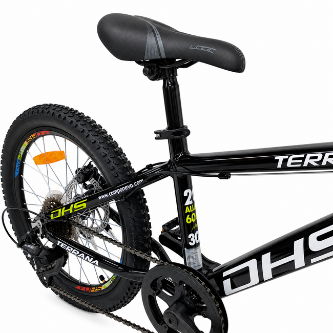 Bicicleta Copii Dhs Terrana 2023D, model 2026 - 20 Inch, Verde-Negru