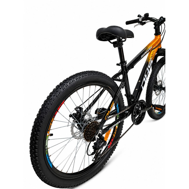 Bicicleta Copii Dhs Terrana 2423B, model 2026 - 24 Inch, Negru-Portocaliu