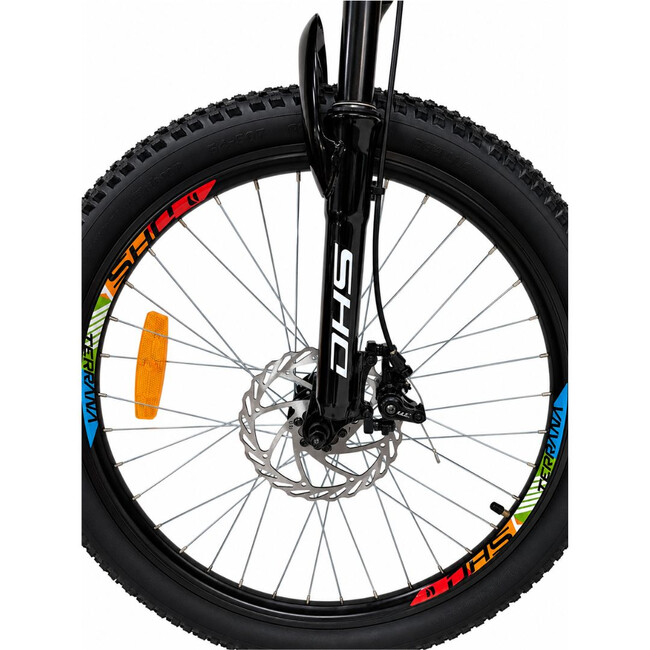 Bicicleta Copii Dhs Terrana 2423B, model 2026 - 24 Inch, Negru-Portocaliu