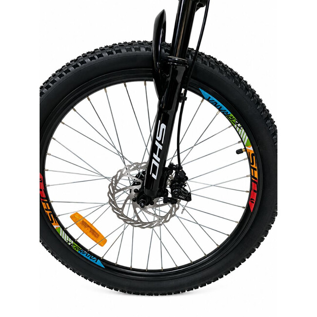Bicicleta Copii Dhs Terrana 2423B, model 2026 - 24 Inch, Negru-Verde