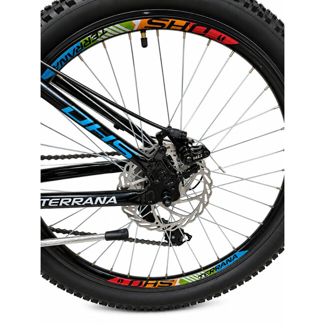 Bicicleta Copii Dhs Terrana 2423C, model 2026 - 24 Inch, Albastru-Negru