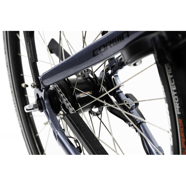 Bicicleta Electrica Corwin 28427 - 28 Inch, 530mm, Gri Lucios