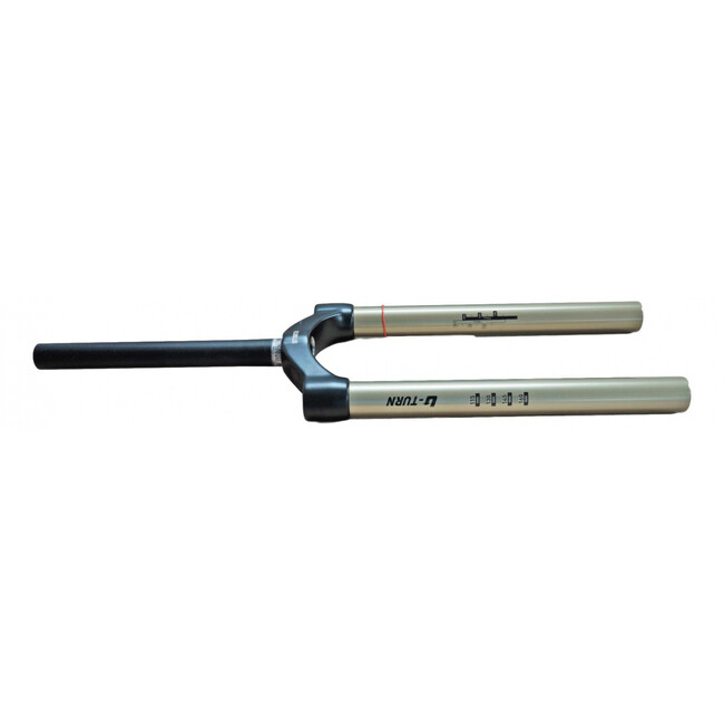 Csu U-Turn Al Steerer - 1-1/8 Inch, Black Crown, Gold