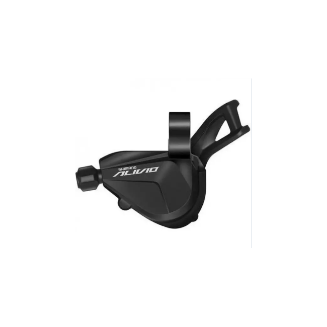 Maneta schimbator stanga Shimano Alivio SL-M3100-2L, 2 viteze, Rapidfire Plus, cablu 1800 mm, cu indicator optic