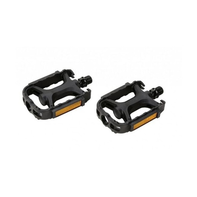 Pedale MTB VP 895, corp polipropilena, ax otel bor 9/16, 105 × 85 mm, negre