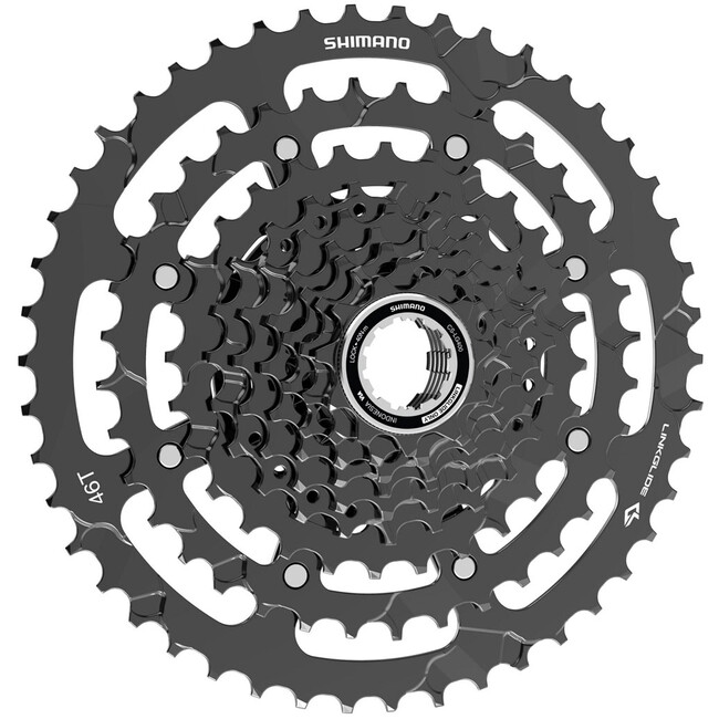Pinion Bicicleta Shimano Cues, CS-LG400-9, 9 viteze, 11-46T, Negru