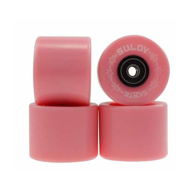 Roti Skateboard - 60 x 45 mm, Set 4 buc, Roz