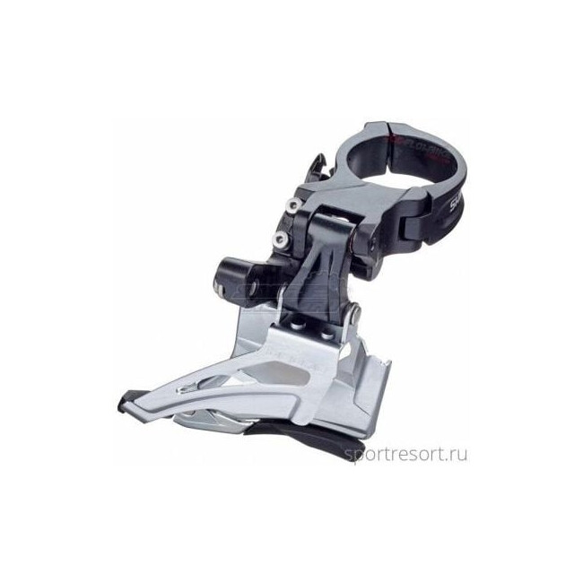 Schimbator fata 2 foi 10 viteze Shimano Deore FD M618 H, colier 34,9 mm, negru
