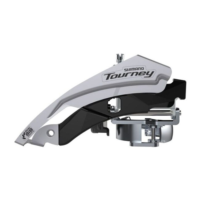 Schimbator fata 3x6/7/8 Shimano Tourney AFDTY600LML6, 42T, Top swing, argintiu