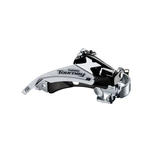 Schimbator fata 3x6/7 viteze Shimano Tourney AFDTY500TSM6, 42T, Top Swing, argintiu