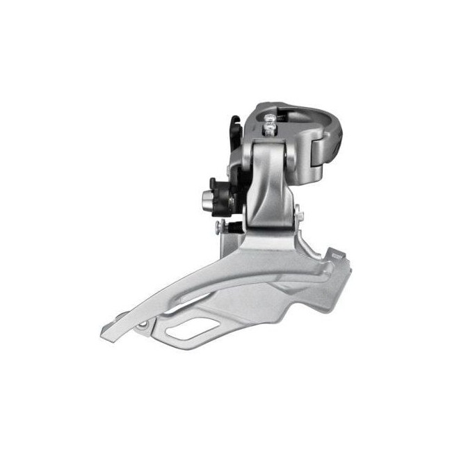 Schimbator fata 3x9 viteze Shimano Alivio AFDM4000DSL6, Dual-Pull, argintiu