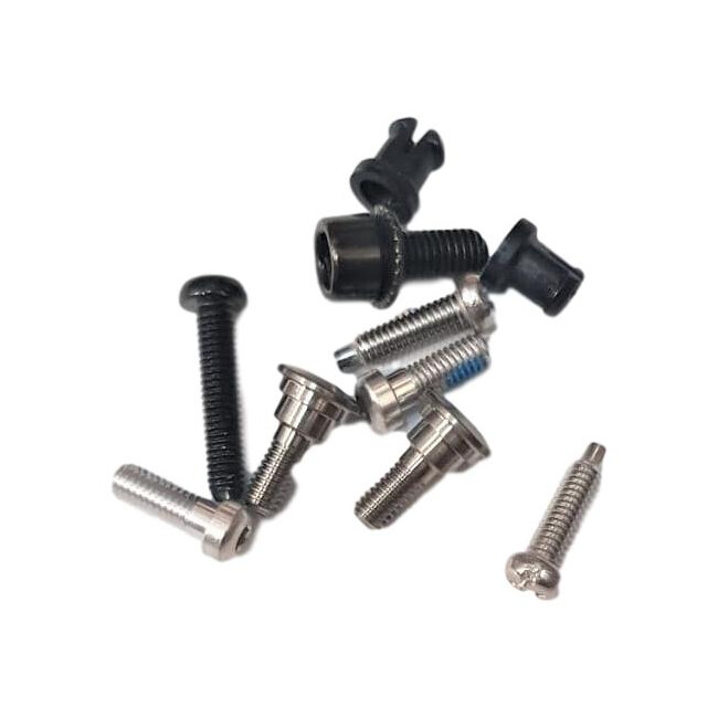 07 X9 Rd Composite Cage Screw/Bolt Kit - Silver-Black