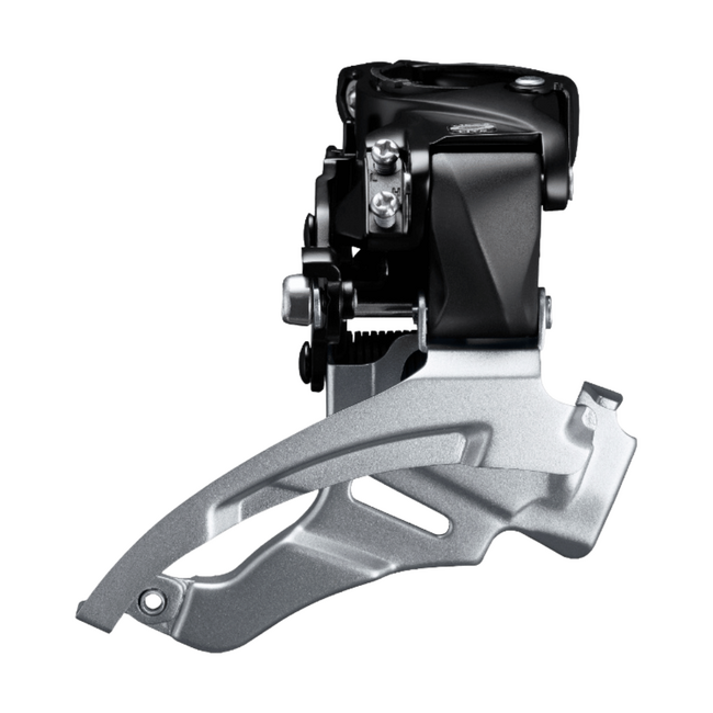 Schimbator fata 3x9 viteze Shimano Altus AFDM2000DSM6, Dual-Pull, argintiu