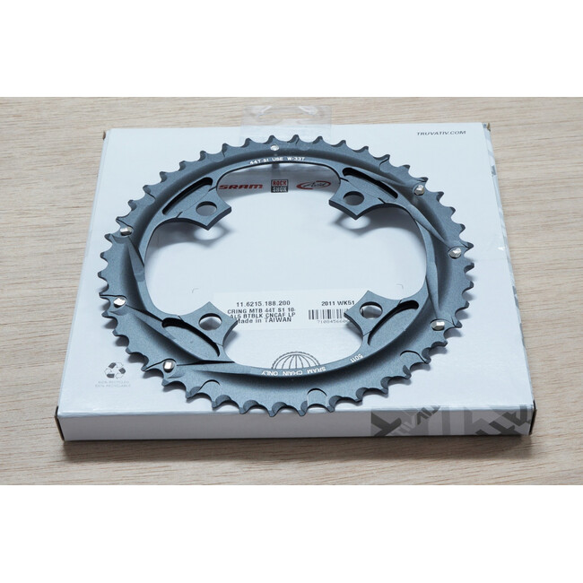 Foaie Angrenaj MTB S1 104, 44T, Negru