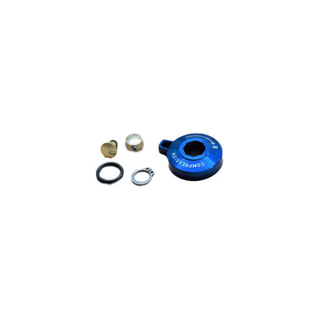 Motion Control Compression Knob Standard Alum W/ Cir-Clip - Blue