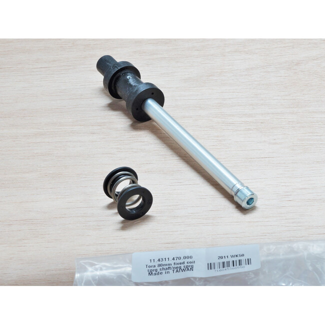 09 Tora 80 Fixed Coil Shaft/Negative Spring - Silver-Black