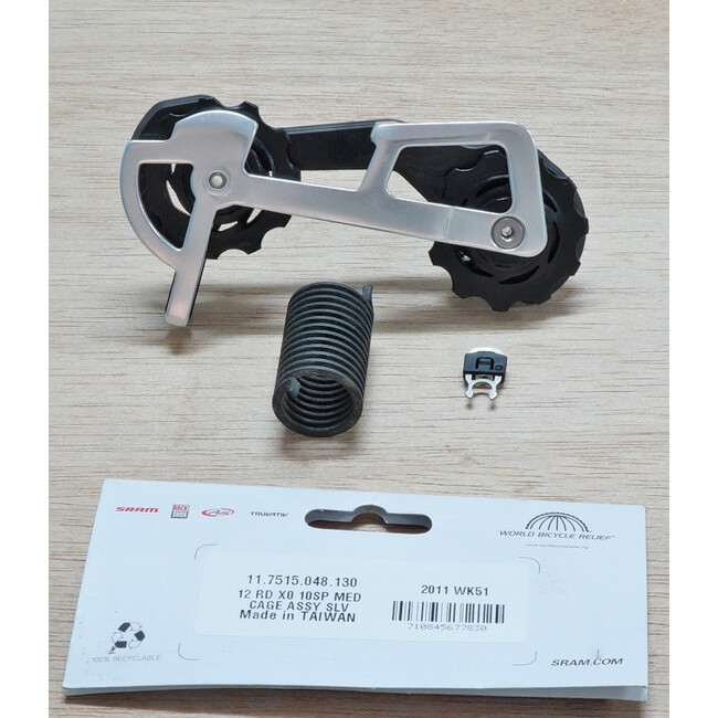 12 Rear Derailleur X0 10 Speed Medium Cage Assembly - Black