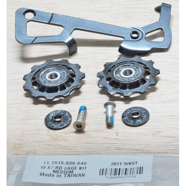 2010 X7 Rear Derailleur Cage Kit Medium - Silver