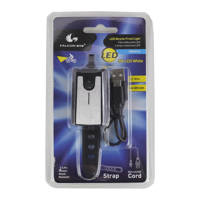 Far Fata Bicicleta FalconEye 3W - Negru