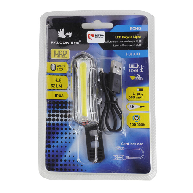Far Fata Bicicleta FalconEye Echo Led - IPX4, Negru