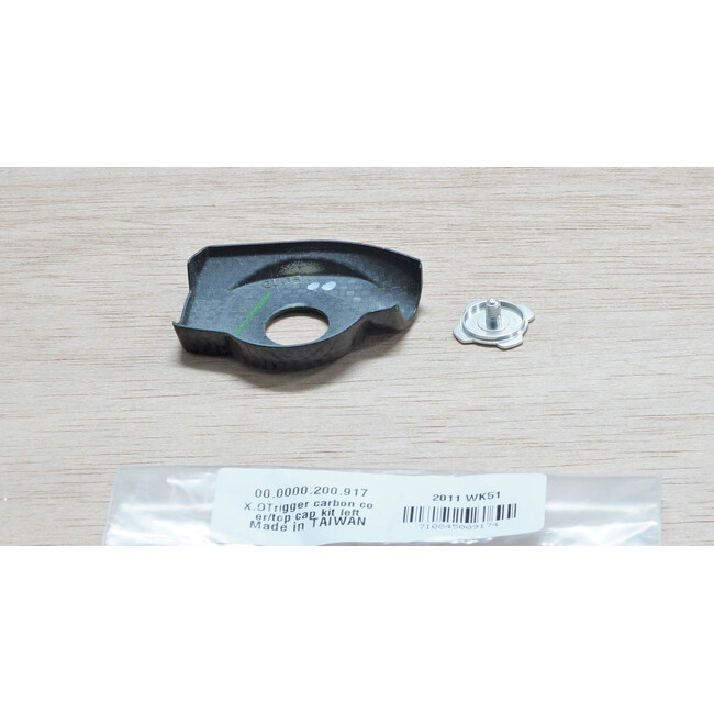 Kit X0 Trigger Carbon Cover/Top Cap - stanga, Negru
