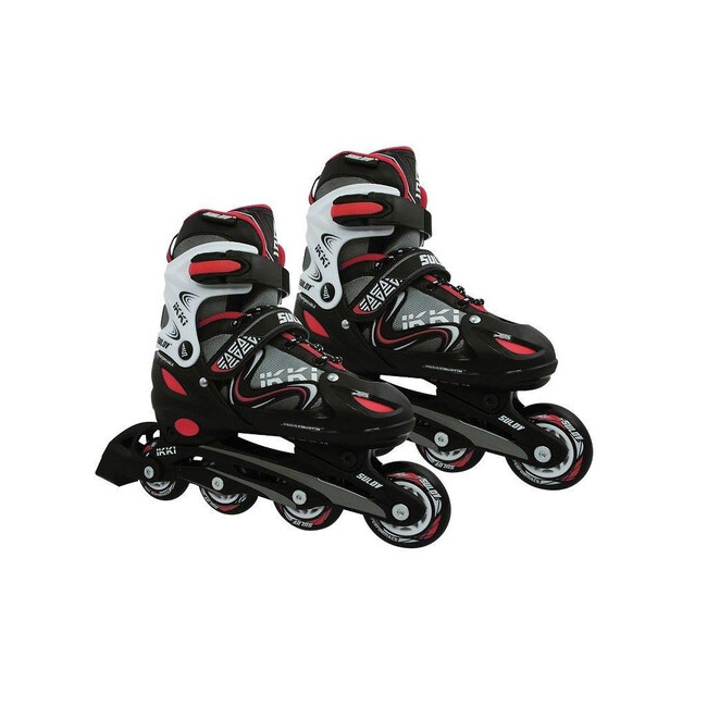 Role Copii, Reglabile 2 In 1 Ikki Boy, S, 31-34, Negru-Rosu