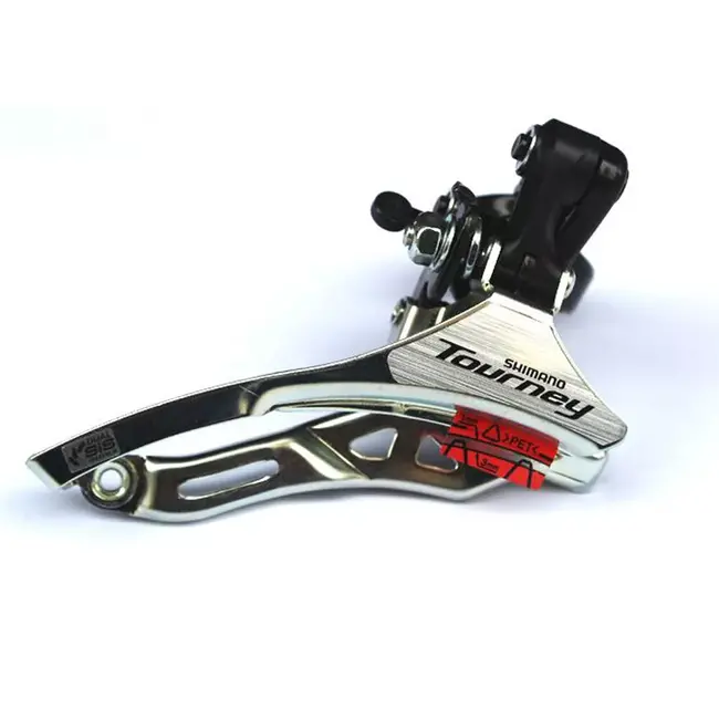Schimbator fata 3x6/7 viteze Shimano Tourney AFDTY300DSTM6, SIS, 42T, tragere sus, argintiu
