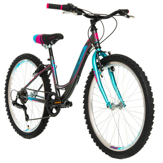 Bicicleta Copii DHS Modesty - 24 Inch, Gri