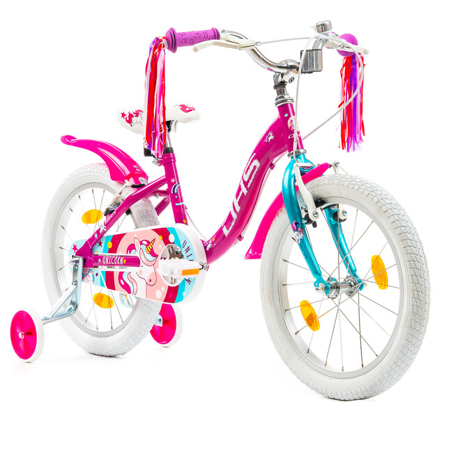 Bicicleta Copii DHS Unicorn - 20 Inch, Roz/Albastru