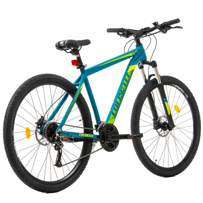 Bicicleta MTB Colinelli COL27, Marimea M, 29 inch, Verde, Schimbator Shimano Altus, 24 Viteze, Cadru Aluminiu, Frane pe Disc