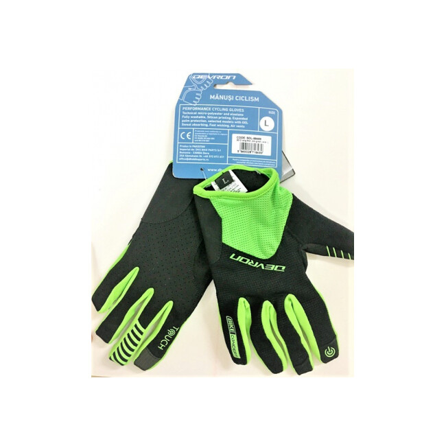 Manusi Ciclism Devron 9512 Touch - XL, Negru-Verde