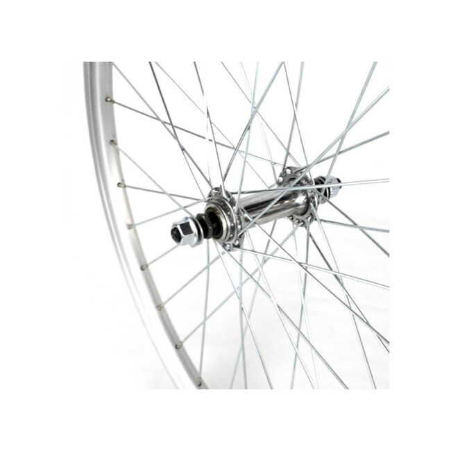 Roata Fata Bicicleta Cerurim, Janta Dubla Atlas, 24 inch, 507X18, V-Brake, Argintie