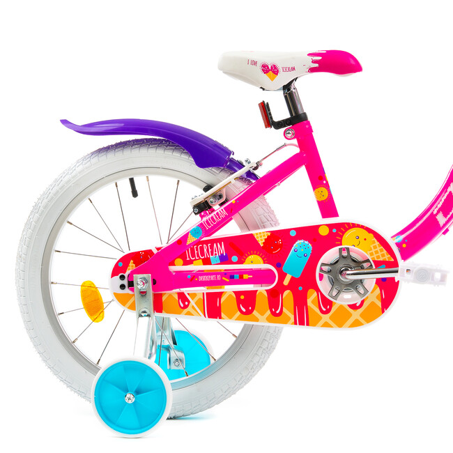 Bicicleta Copii DHS Icecream - 18 Inch, Roz